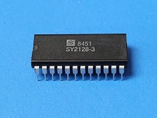  2 PCS SY2128-3 SYNERTEK IC memory SRAM 16,384 bit. 150ns PDIP24