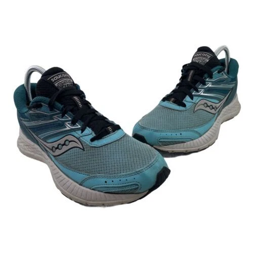 Saucony Cohesion 13 Womens Size 7.5 Teal Blue Grid Running Shoes S10563 3
