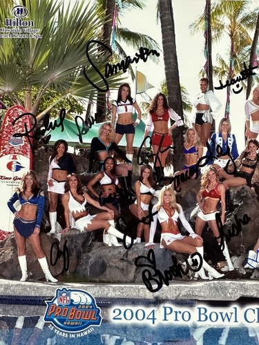 2004 Pro Bowl NFL Football Teams Cheerleaders Autographed by 22 Girls 8”x13” - Picture 2 of 6