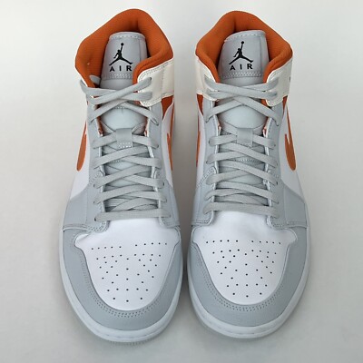 DS 2020 Air Jordan Mid Starfish size 11 CW7591-100 Orange Grey