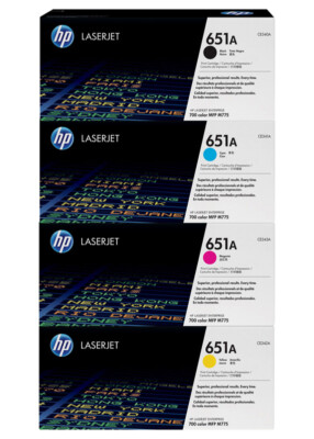 4x Original HP Toner 651A LaserJet Enterprise 700 color M775DN MFP M775Z MFP SET