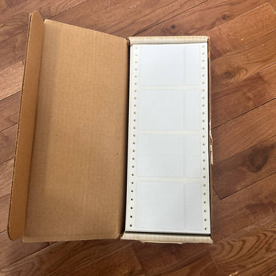 Vintage Brodart 55-870-003 Foil LAbels Continous Feed Dot MAtrix 3.5 X 1./34 