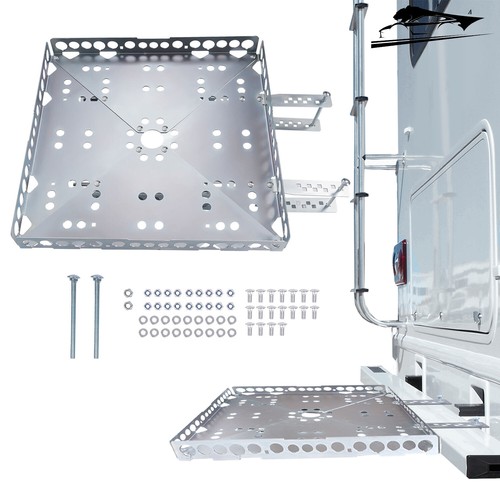For RV Bumper Mount Generator & Cargo Luggage Carrier Tray Kit Steel New