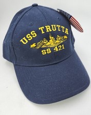 NWT USS TRUTTA SS-421 Hat Cap USA MADE Hook And Loop Closure