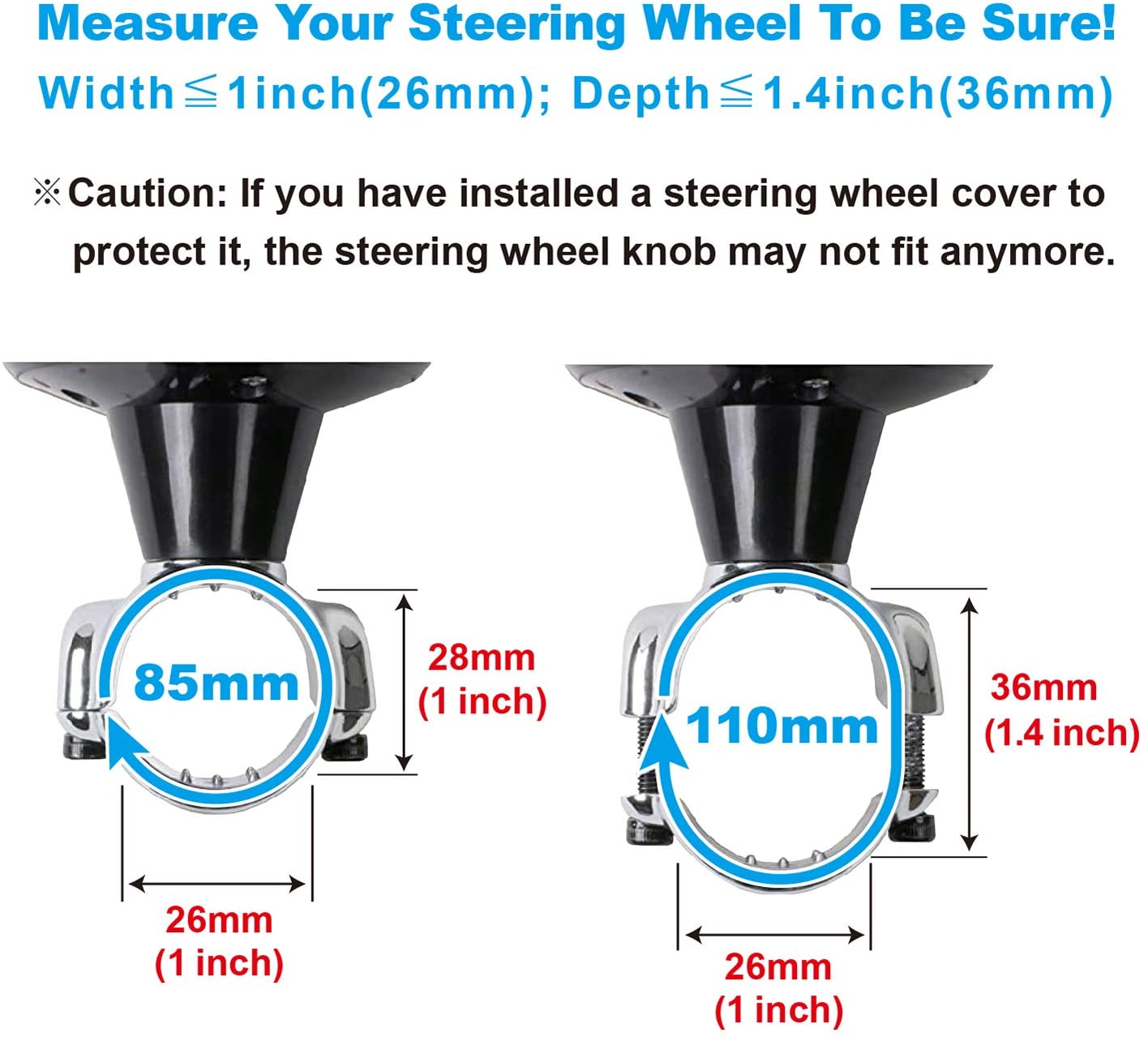 Hypersonic Car Power Handle Spinner Steering Wheel Knob in eBay