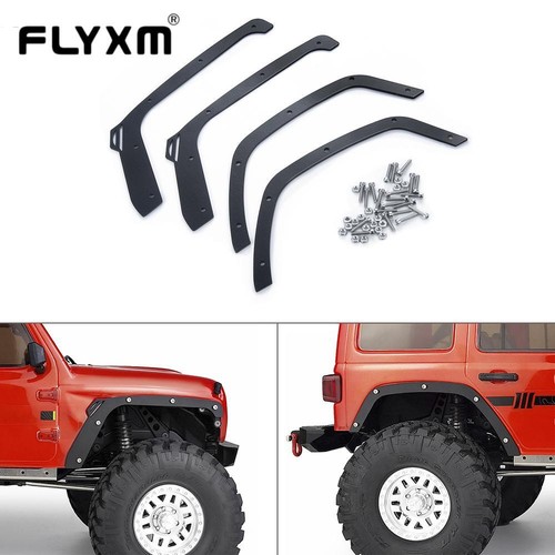 Ceja de rueda de llamaradas de guardabarros de acero inoxidable para 1/10 SCX10 III AXI03007 Wrangler - Imagen 1 de 11