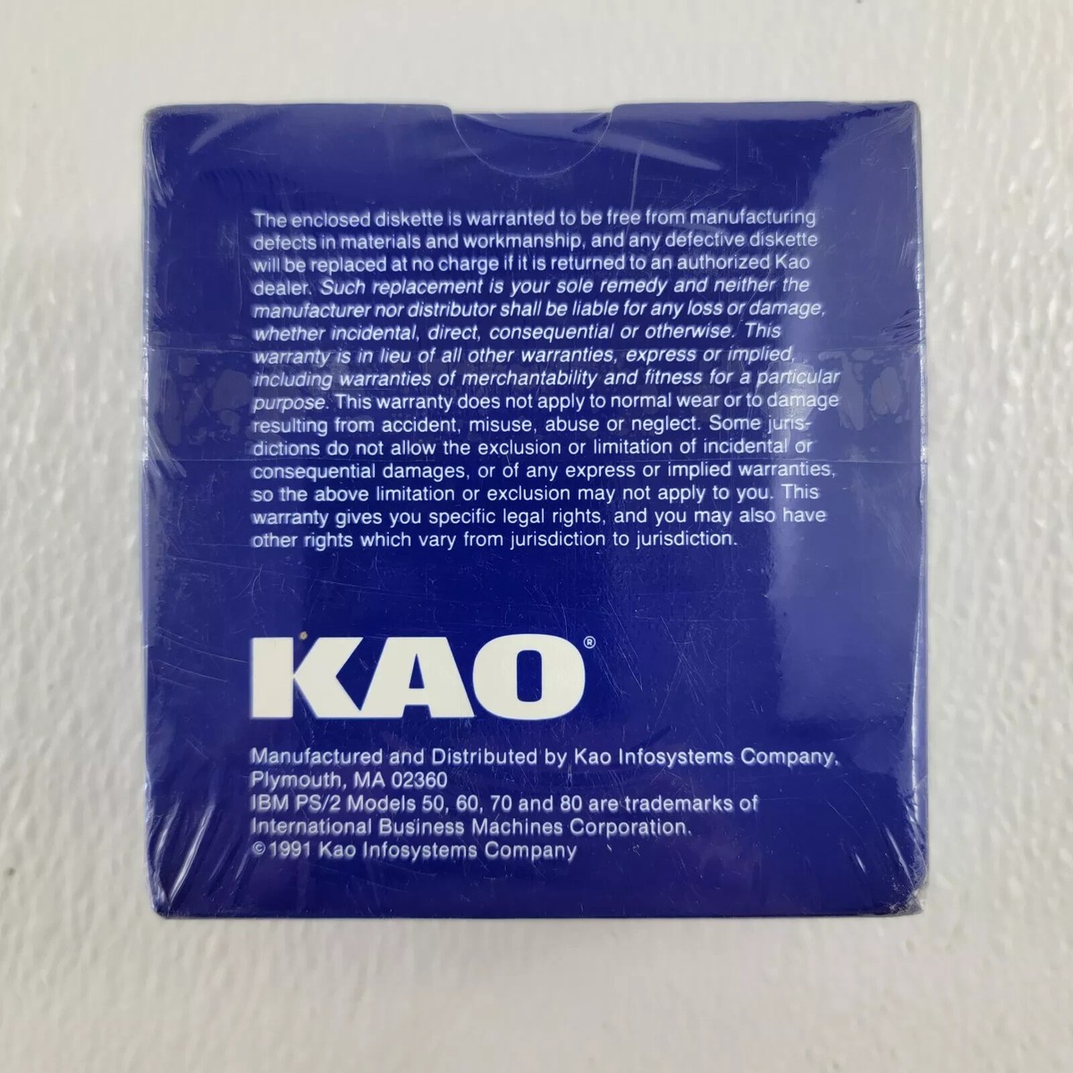 KAO MF2HD Double Sided 2 MB 3 1/2 inch Ten Micro Floppy