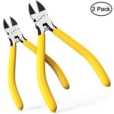 2 Pack Precision Wire Cutters Set 6in 5in Flush Cut Pliers for Jewelry Craft E