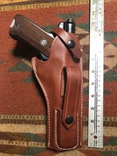 Leather Holster w/ Magazine Pouch Ruger Mark Mk I II III & Standard 22 Auto 5.5"
