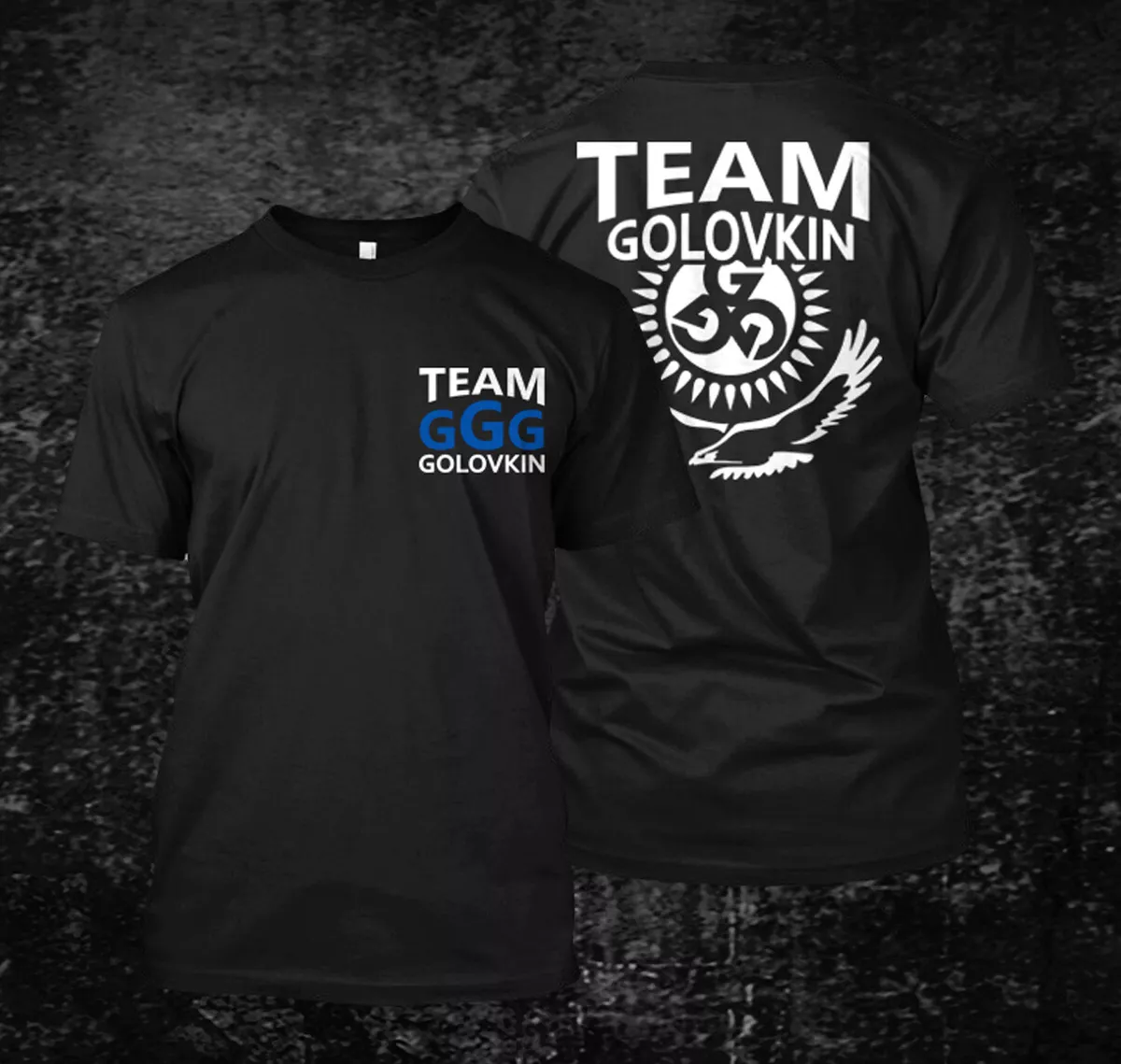 GGG Gennady Golovkin Team boxing Custom Men s front and back T Shirt Tee