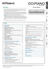 Roland GO-61P-A Owners Manual User Guide Instructions COIL BOUND 22 Pages