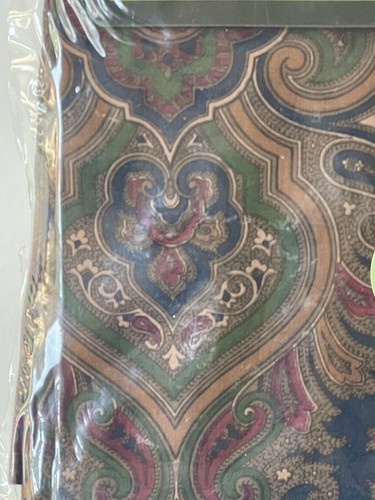 New! RARE RALPH LAUREN Vintage *KING PILLOWCASES Elizabeth Paisley Blue Green - Picture 5 of 9