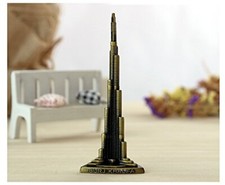 Metal Burj Khalifa Showpiece for Home Decorative Item Set of 1 Piece Height 5 in