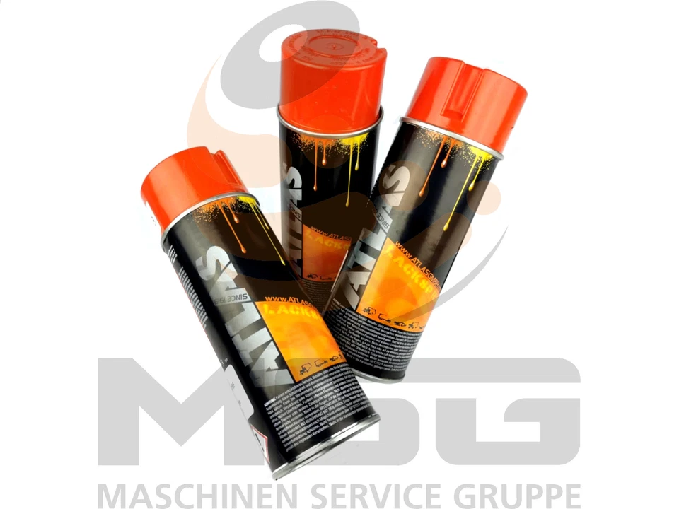 6050166 Atlas Orange Spraydose / Atlas Farbe für Atlas Bagger und Radlader