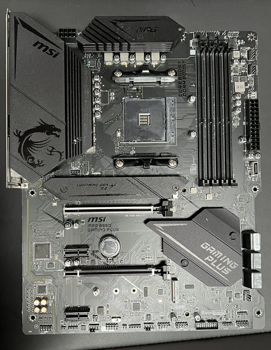 MSI MPG B550 GAMING PLUS ATX AM4 Motherboard Black 824142218600 eBay