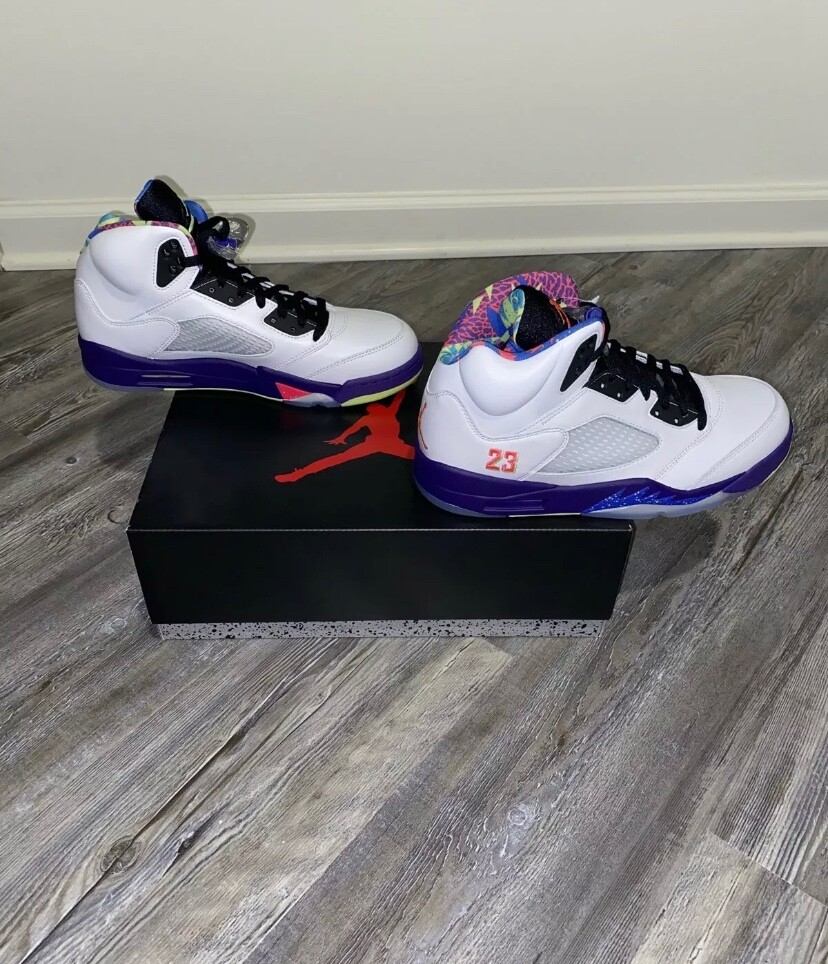 Air Jordan 5 Retro DB3335-100 Deadstock NIB Sz 9 Multicolor Basketball Sneakers Air Jordan 5 Retro DB3335-100 Deadstock NIB Sz 9 Multicolor Basketball Sneakers