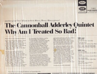 Cannonball Adderley Quintet - Why Am I Treated So Bad Vinyl LP | eBay