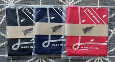 New NAVY BLUE Red Wing Shoes Heritage Unisex Cotton Bandana Handkerchief 18x18