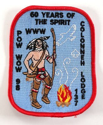 Vintage 1998 Colonneh Lodge 137 60 YR Pow Wow OA Order Arrow WWW Boy Scout Patch