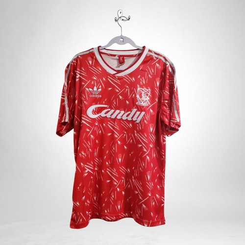 LIVERPOOL FC 89/90 CANDY - Soccer - Retro - Red - SMALL (USA-XS) - Picture 7 of 13