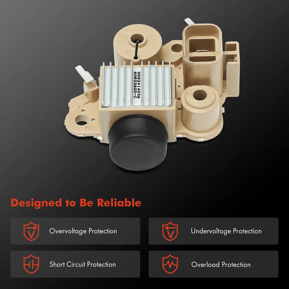 Regulador de voltaje del alternador 14,4 V para Hyundai Elantra 2000-2006 Accent Tiburon Foto 4 de 4