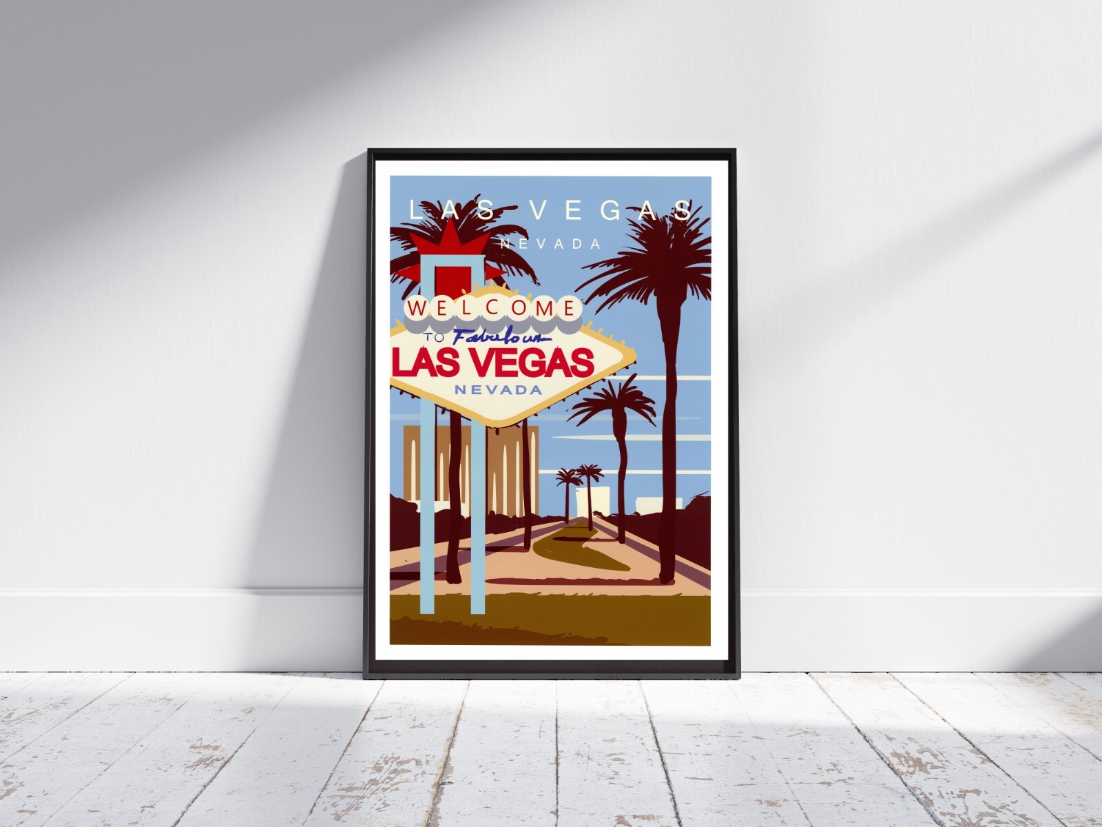 LAS VEGAS Vintage Travel Poster Retro Art A5 A4 A3 083 eBay
