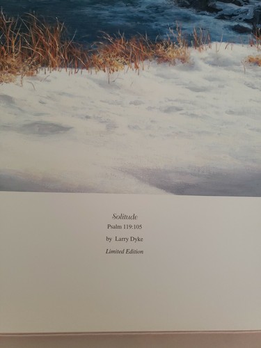 Larry Dyke "Solitude" Limited Edition Psalm 119 Signed Number Print w/ COA - Picture 2 of 5