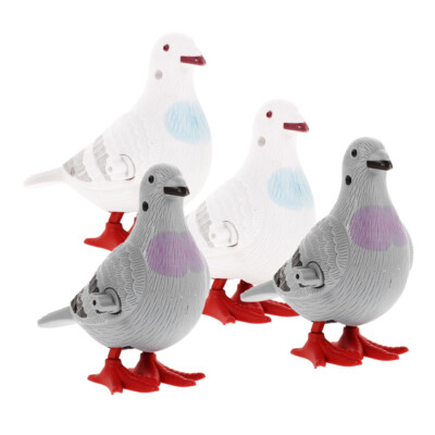 4 Pcs Animal Toys Wind-up Bird Jouets De Colombe Dhorlogerie points de vente Bébé Pigeon