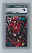 2023-24 Olivier Giroud Daka Ineffable The Lion Platinum AC Milan Card 1/1 CGC 9