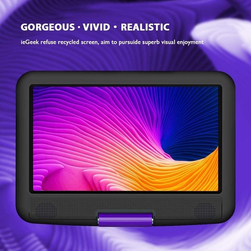 ieGeek 11.5" Portable DVD Player HD Swivel Screen Region Free ,Support AV-in/Out - Picture 2 of 7