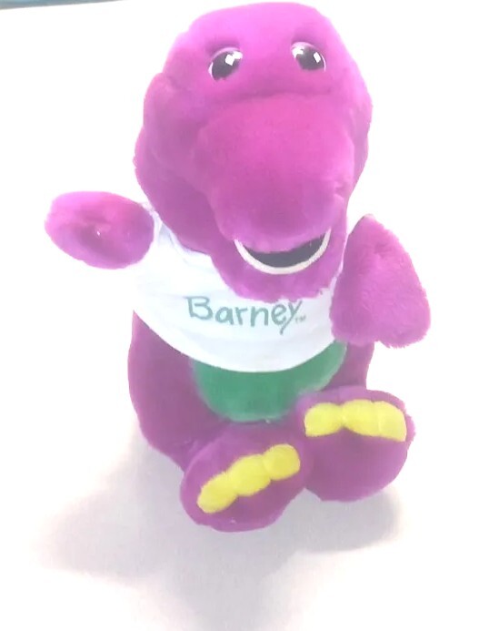※希少※ビンテージ バーニー ぬいぐるみ パジャマ Barney Vintage 1992 Sleeping Bag, Plush And Shirt, PVC Toy