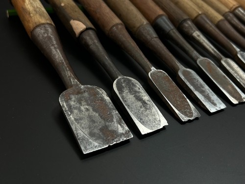 Vintage Japanese Chisel 13set Nomi /Hand Plane Saw Iron Hammer Hand Tool/c63 - Picture 17 of 23