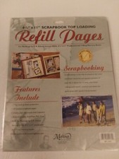 Markings by C.R. Gibson 8 1/2" X 11" Scrapbook Top Loading Refill Pages New