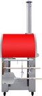 Outdoor Stainless Artisan Wood Fired Charcoal Pizza Bread Oven BBQ Grill  RED — photo 2