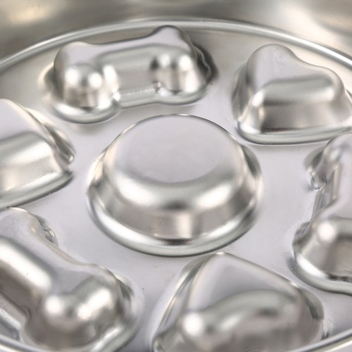 Slow Feeder Dog Bowls Stainless Steel Dog Food Bowls Non-Slip Metal Pet Bowl - Picture 5 of 12