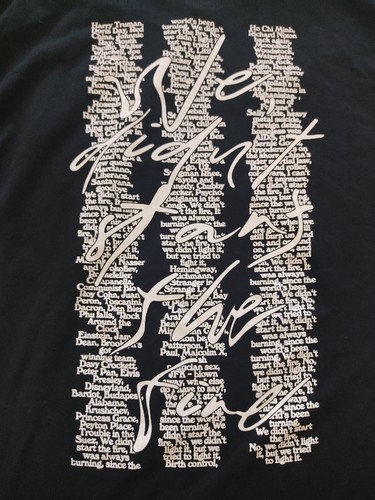 Vintage Billy Joel we didn't start the fire lyrics double sided long sleeves - 第 6/7 張圖片