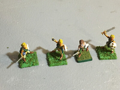 A18770 GRENADIER METAL WOOD ELVES PAINTED BASED WARRIORS MINIATURES
