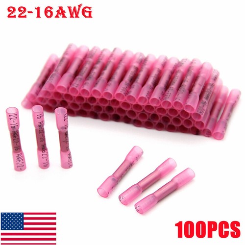 USA STOCK Heat Shrink Wire Butt Connectors Crimp Terminal Kit Waterproof - Picture 10 of 19