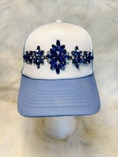 Lilly s Hats Rhinestone Ball Cap, Quilted Fro...