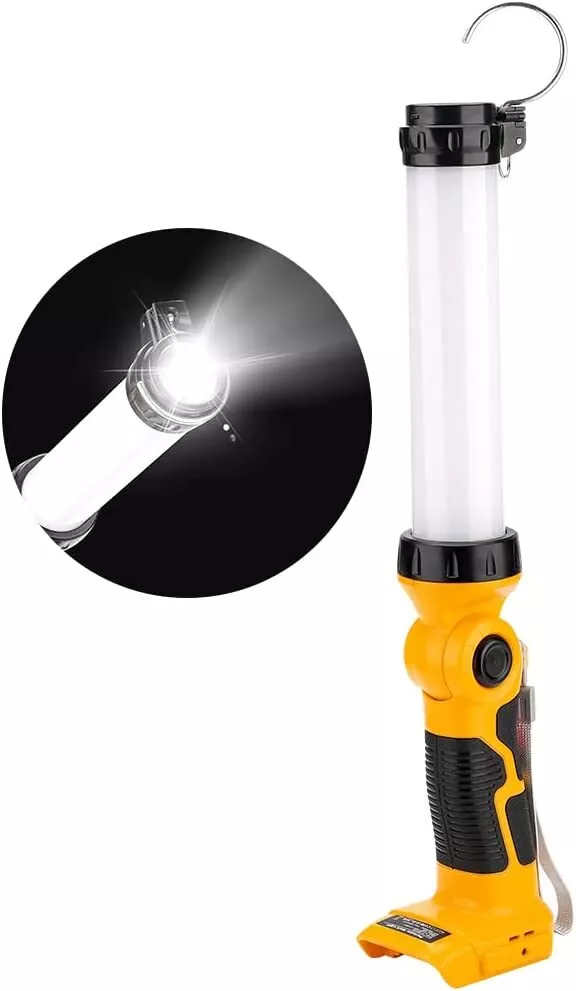 18V Cordless LED Work Light Portable Outdoor Lantern Compatible with Dewalt 20V