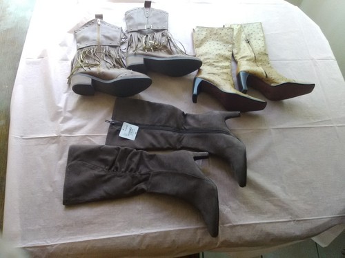 COWGIRL BOOT COLLECTION,4 PAIRS, HIGH END MAKERS SIZE 71/2-8 NEVER WORN/EXC.COND