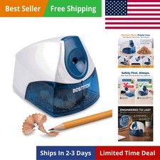 Office Electric Pencil Sharpener for Classroom Desk Use, Heavy-Duty Stall-F...