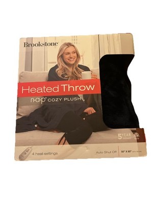 heated Throw Nap Cozy Plush   50 X 60    Four Heat Settings   Auto Shut Off