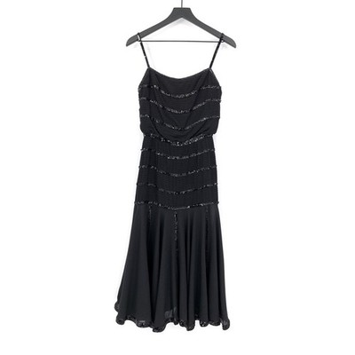 knee length dresses for ladies Lara Dresses 29221 Sequin Short Sleeve Formal Midi Dress