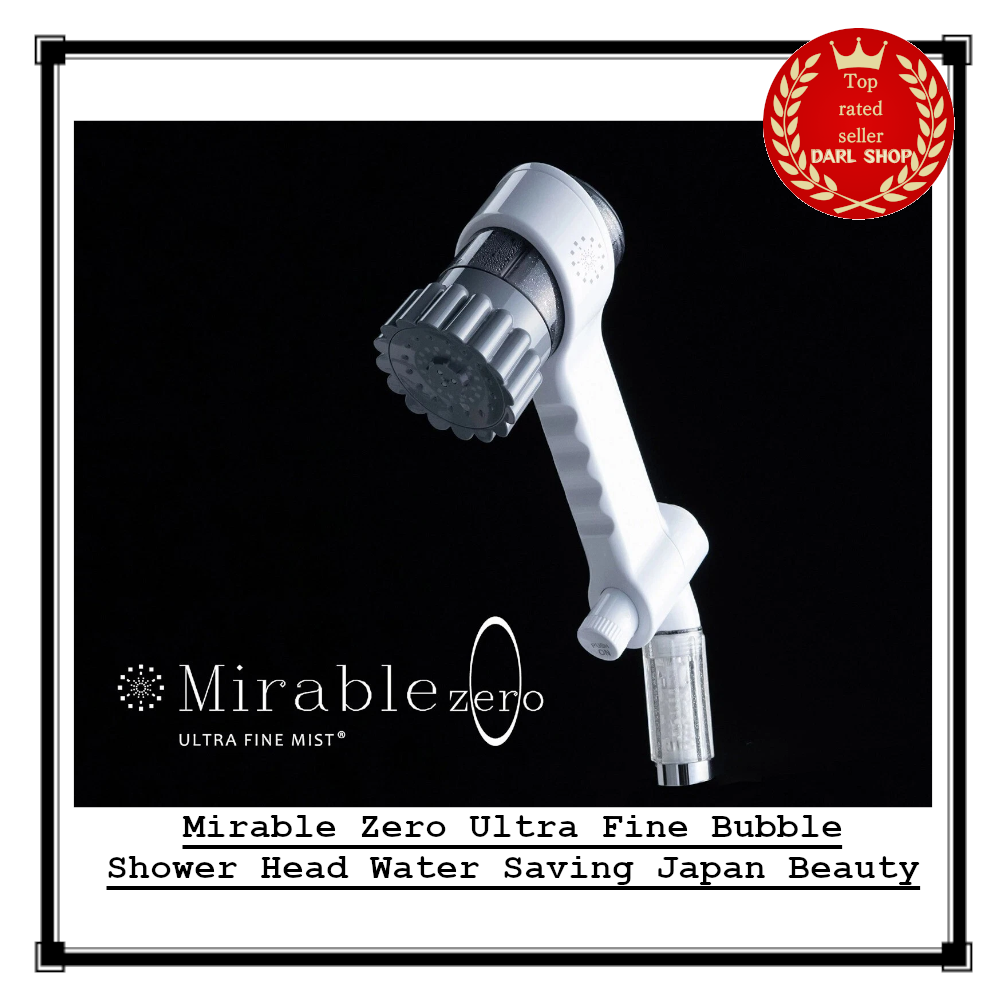 Mirable Zero Ultra Fine Bubble Shower Head Water Saving Japan