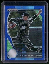 2021 Panini Prizm Draft Picks #PDP37 Anthony Solometo Hyper Blue & Carolina Blue