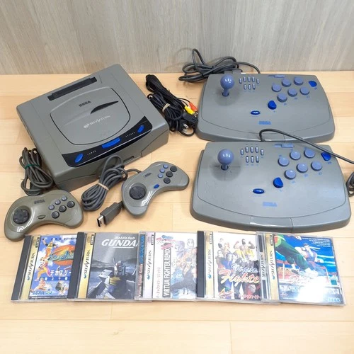 Sega Saturn Console with 2 Virtua Fighting Stick & 5 Games Virtua Fighter Japan