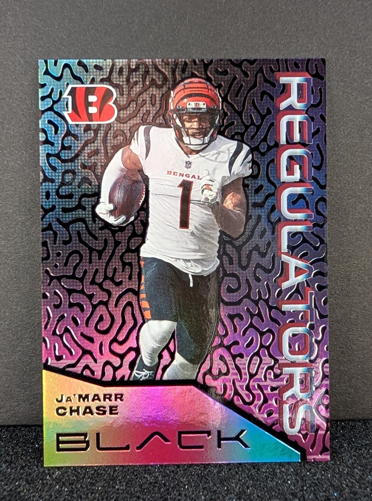 2021 Panini Black #REG-15 Ja'Marr Chase Regulators SSP Case Hit Bengals