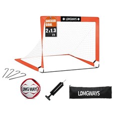 Soccer Goal for Backyard,Mini Soccer Goal with Size 1 Soccer Ball,Pump,Ground...