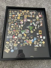 DISNEY OTHER MASSIVE COLLECTION OVER 140 PINS MICKEY POTTER, JAWS, M.I.B. Etc